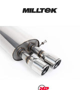 MILLTEK Cat-back – Skoda Octavia MkII vRS 2.0 TSI - Non-resonated