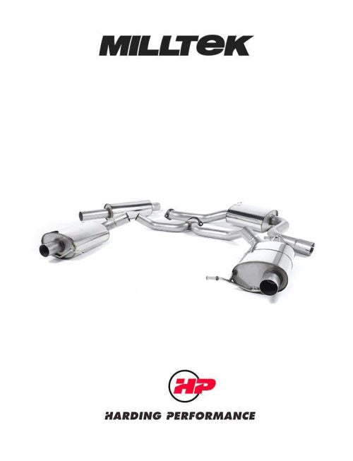 MILLTEK Cat-back – Skoda Octavia vRS 2.0 TSI - Resonated (quieter)