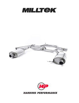 MILLTEK Cat-back – Skoda Octavia vRS 2.0 TSI - Non-resonated (louder)