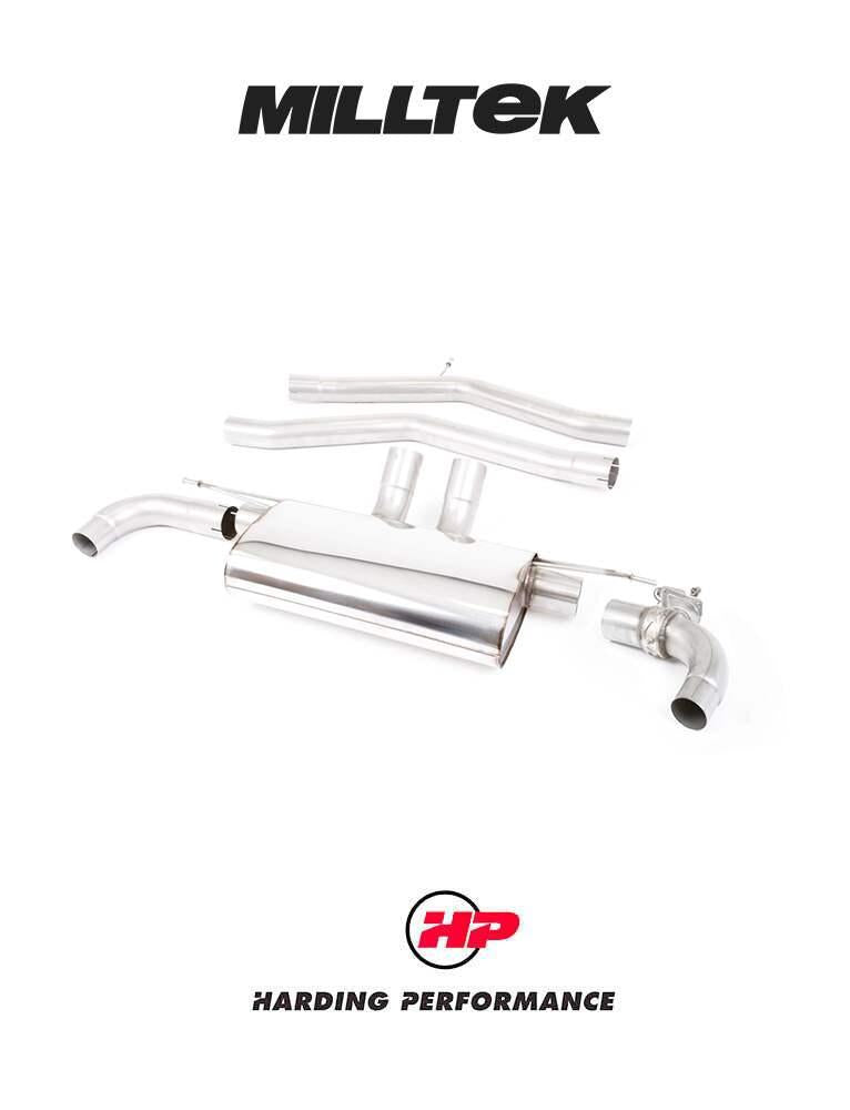 MILLTEK Front Pipe-back – Toyota Supra A90 Coupe 3.0 Turbo - Resonated - Burnt Titanium