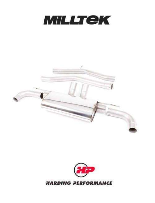 MILLTEK Front Pipe-back – Toyota Supra A90 Coupe 3.0 Turbo - Non-resonated / Non-valved - Titanium