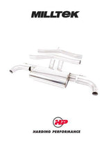MILLTEK Front Pipe-back – Toyota Supra A90 Coupe 3.0 Turbo - Non-resonated / Non-valved - Titanium