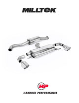 MILLTEK Particulate Filter-back OPF/GPF Back System Toyota Yaris Gen 1 GR 1.6T - Resonated - GT-115 Titanium Trims