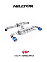 MILLTEK Particulate Filter-back OPF/GPF Back System Toyota Yaris Gen 1 GR 1.6T - Resonated - GT-115 Burnt Titanium Trims