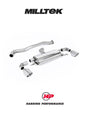 MILLTEK Particulate Filter-back OPF/GPF Back System Toyota Yaris Gen 1 GR 1.6T - Non-Resonated - GT-115 Polished Trims