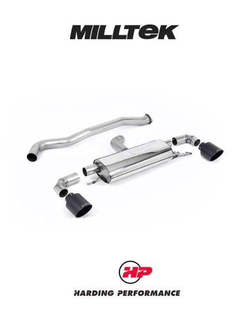 MILLTEK Particulate Filter-back OPF/GPF Back System Toyota Yaris Gen 1 GR 1.6T - Non-Resonated - GT-115 Cerakote Black Trims