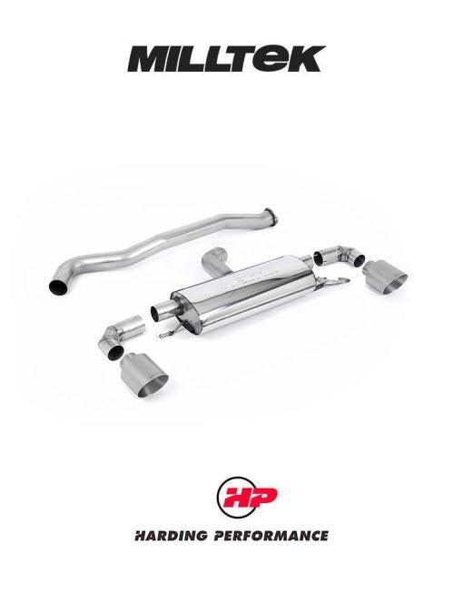 MILLTEK Particulate Filter-back OPF/GPF Back System Toyota Yaris Gen 1 GR 1.6T - Non-Resonated - GT-115 Titanium Trims