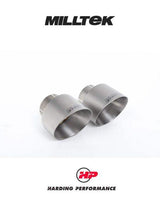 MILLTEK Cat Back – Corolla GR 1.6 Turbo - Secondary Cat-back - Non Resonated - Brushed Titanium GT Tips