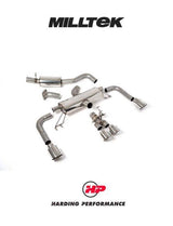 MILLTEK Cat Back – Corolla GR 1.6 Turbo - Secondary Cat-back - Resonated - Polished GT Tips