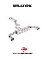 MILLTEK Particulate Filter-back OPF/GPF Back System Toyota Yaris Gen 2 GR 1.6T - Resonated - GT-115 Polished Trims