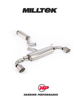 MILLTEK Particulate Filter-back OPF/GPF Back System Toyota Yaris Gen 2 GR 1.6T - Resonated - GT-115 Titanium Trims