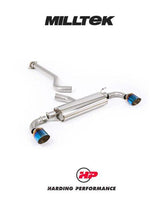 MILLTEK Particulate Filter-back OPF/GPF Back System Toyota Yaris Gen 2 GR 1.6T - Non-Resonated - GT-115 Burnt Titanium Trims