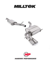MILLTEK Cat Back Audi A3 2.0T FSI Quattro Sportback - Resonated