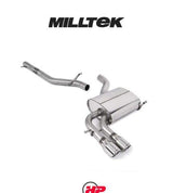 MILLTEK Cat Back Audi A3 2.0T FSI Quattro Sportback - Non-resonated / Race