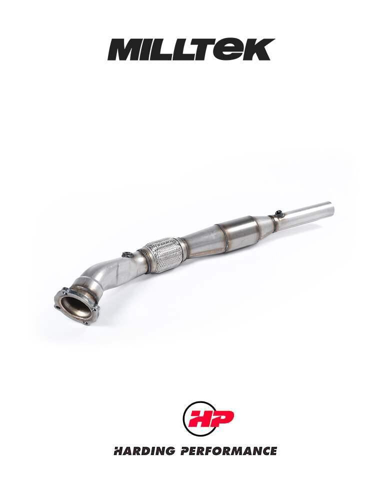 MILLTEK 3-inch Downpipe – VAG 1.8T 2WD - High-flow Sports Catalyst - Factory/OE Cat-back