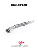 MILLTEK 3-inch Downpipe – VAG 1.8T 2WD - High-flow Sports Catalyst - Factory/OE Cat-back