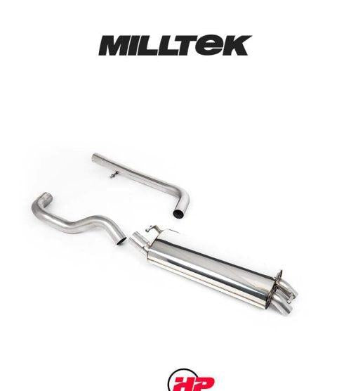 MILLTEK Cat-back – VW Golf Mk4 / Seat Leon, Discreet Outlet - Non-resonated