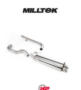 MILLTEK Cat-back – VW Golf Mk4 / Seat Leon, Discreet Outlet - Non-resonated