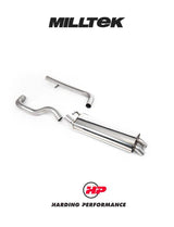 MILLTEK Cat-back – VW Golf Mk4 / Seat Leon, Discreet Outlet - Non-resonated