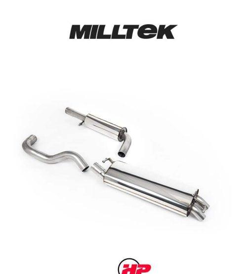 MILLTEK Cat-back – VW Golf Mk4 / Seat Leon, Discreet Outlet - Resonated
