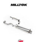 MILLTEK Cat-back – VW Golf Mk4 / Seat Leon, Discreet Outlet - Resonated