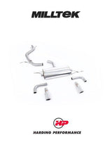 MILLTEK Cat-back – VW Golf Mk6 GTI - Non-resonated - Polished - 90mm JET