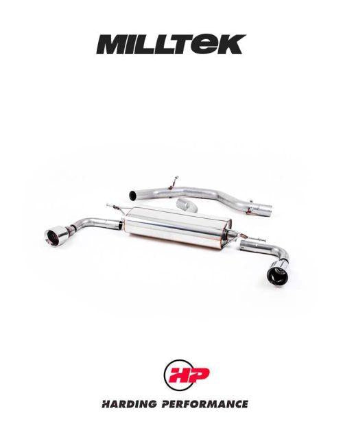 MILLTEK Cat-back – VW Golf Mk6 GTI - Non-resonated - Polished - 100mm GT100