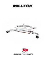 MILLTEK Cat-back – VW Golf Mk6 GTI - Resonated - Polished - 100mm JET