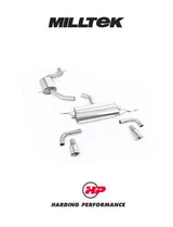 MILLTEK Cat-back – VW Golf Mk6 GTI - Resonated - Polished - 100mm JET