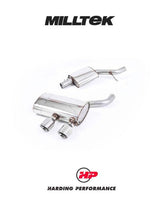 MILLTEK Cat-back – VW Golf MK5 R32 3.2 V6 - Resonated (quieter) - Polished Trims