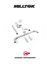 MILLTEK Cat Back VW Scirocco R - Non-Resonated - Polished Round Tips