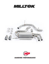 MILLTEK Cat-back – Audi A3 2.0T FSi 2WD (3 door) - Non-Resonated