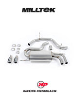 MILLTEK Cat-back – Audi A3 2.0T FSi 2WD (3 door) - Resonated