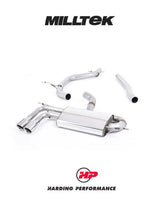 MILLTEK Cat-back – Audi A3 1.8 TSI 2WD 3-Door - Non-resonated (louder)