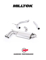 MILLTEK Cat-back – Audi A3 1.8 TSI 2WD 3-Door - Non-resonated (louder)