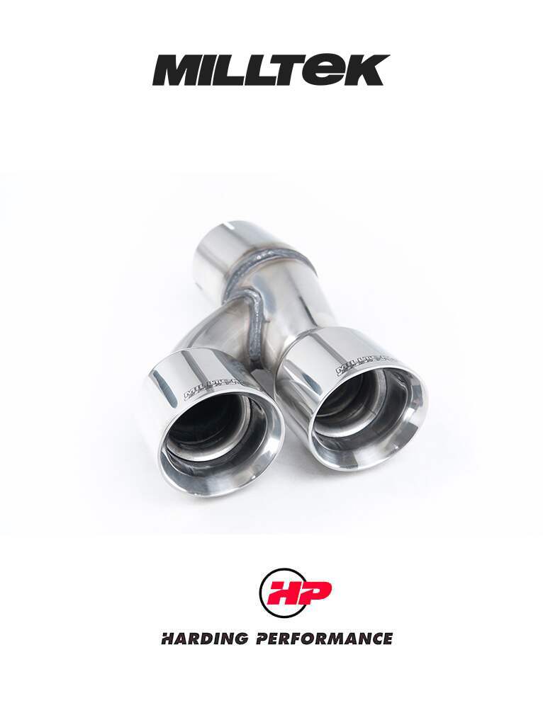 MILLTEK Cat-back – Audi A1 1.4 TFSI / VW Polo GTI 1.4 TSI - Non-resonated - A1 122PS - Polished Tips
