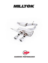 MILLTEK Cat-back 2.75″ Valved System – VW Golf MK6 R - Resonated (quieter) - Polished Tips