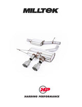 MILLTEK Cat-back 2.75″ Valved System – VW Golf MK6 R - Resonated (quieter) - Titanium Tips