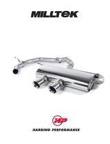 MILLTEK Cat Back VW Golf Mk5 GTI 2.0T Must Be Fitted With An R32 Rear Valance - Non-resonated / Race