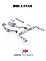 MILLTEK Turbo-back – VW Golf Mk6 GTI 2.0 TSI - De-cat - Resonated - Polished Round Tips