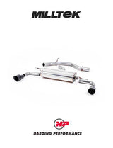MILLTEK Cat-back – VW Golf Mk6 GTI - Non-resonated - Black - 100mm GT100