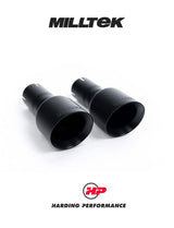 MILLTEK Cat-back – VW Golf MK6 GTI, 3-inch Race System with Black Trims [SSXVW185]
