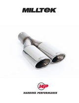 MILLTEK Cat-back – VW Transporter/Caravelle T5 SWB 1.9 TDI - Non-resonated - Polished