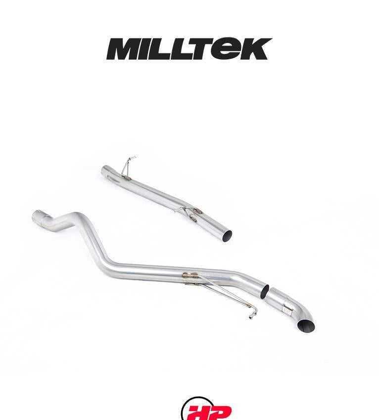 MILLTEK Cat Back VW Transporter/Caravelle T5 SWB 1.9 TDI Outlet - Resonated