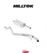 MILLTEK Cat Back VW Transporter/Caravelle T5 SWB 1.9 TDI Outlet - Resonated