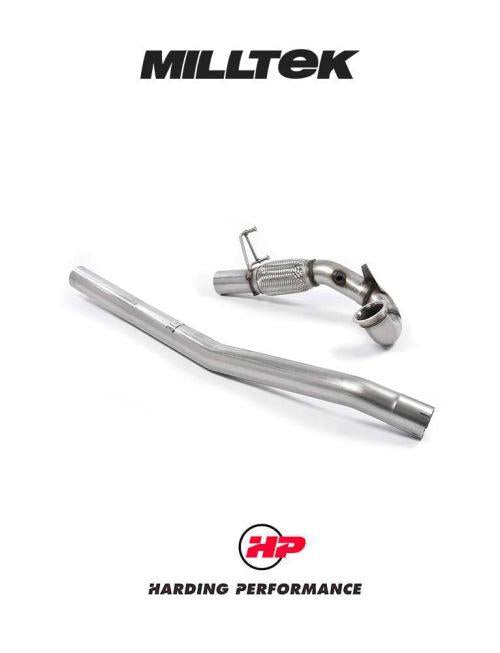 MILLTEK Downpipe – VW Golf MK7/7.5 R/8V S3 - 3" (76.2Mm) - Large-bore Downpipe and De-cat - Milltek Cat Back 3"