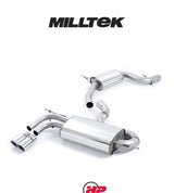 MILLTEK Cat Back VW Golf Mk5 GTI 2.0T With Smaller Volume Rear Silencer - Resonated