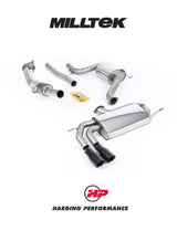 MILLTEK 3-inch Turbo-back – VW Golf Mk5 GTI 2.0T - Resonated - Cerakote Black