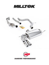 MILLTEK 3-inch Turbo-back – VW Golf Mk5 GTI 2.0T - Non-resonated - Polished