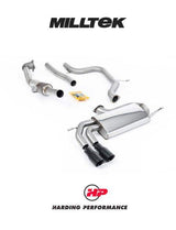 MILLTEK 3-inch Turbo-back – VW Golf Mk5 GTI 2.0T - Non-resonated - Cerakote Black
